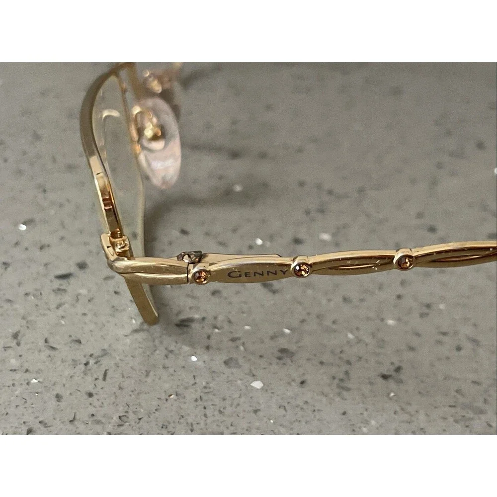 Genny 775-B Eyeglasses Frames ONLY 51-16-135 5001 Italy Full Rim rectangle